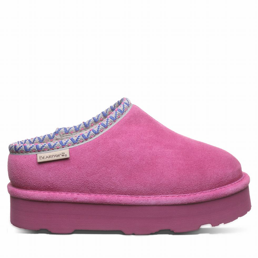 Pantuflas Bearpaw Martis Youth Niños Moradas | VZU7418ZN