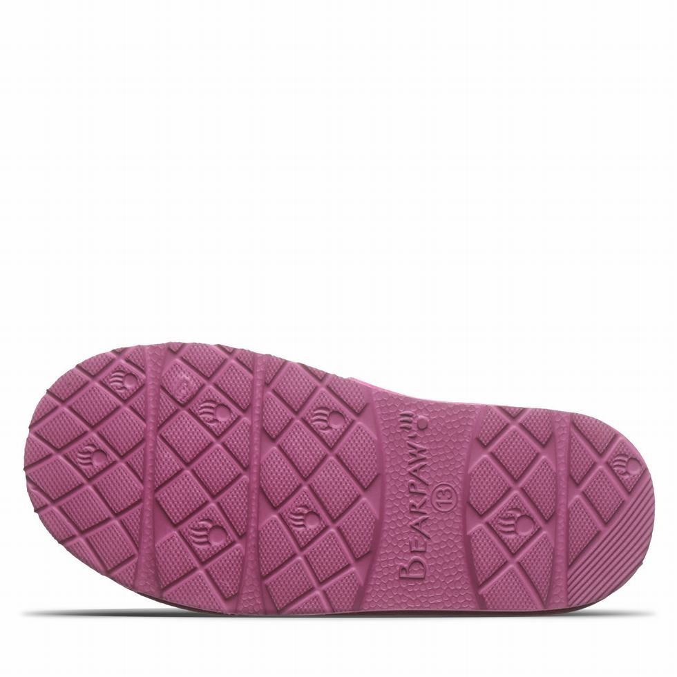 Pantuflas Bearpaw Martis Youth Niños Moradas | VZU7418ZN