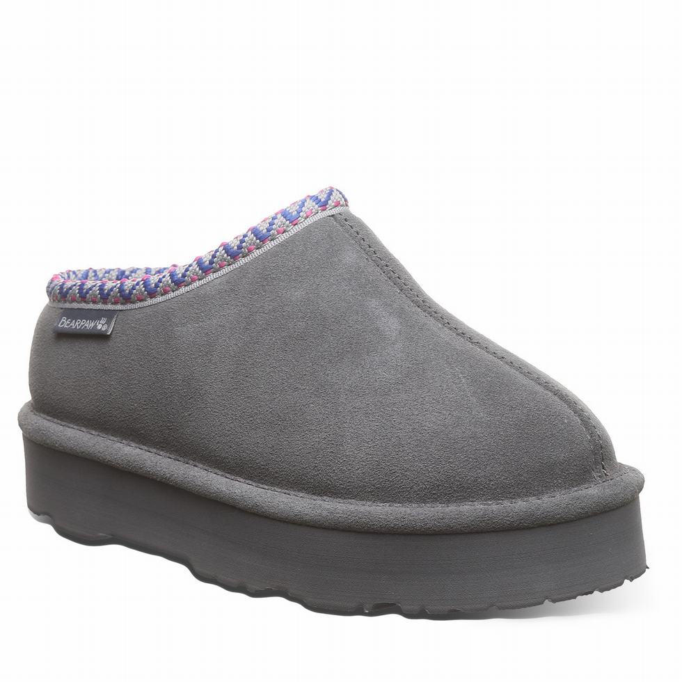 Pantuflas Bearpaw Martis Youth Niños Negras | MXJ2869IT