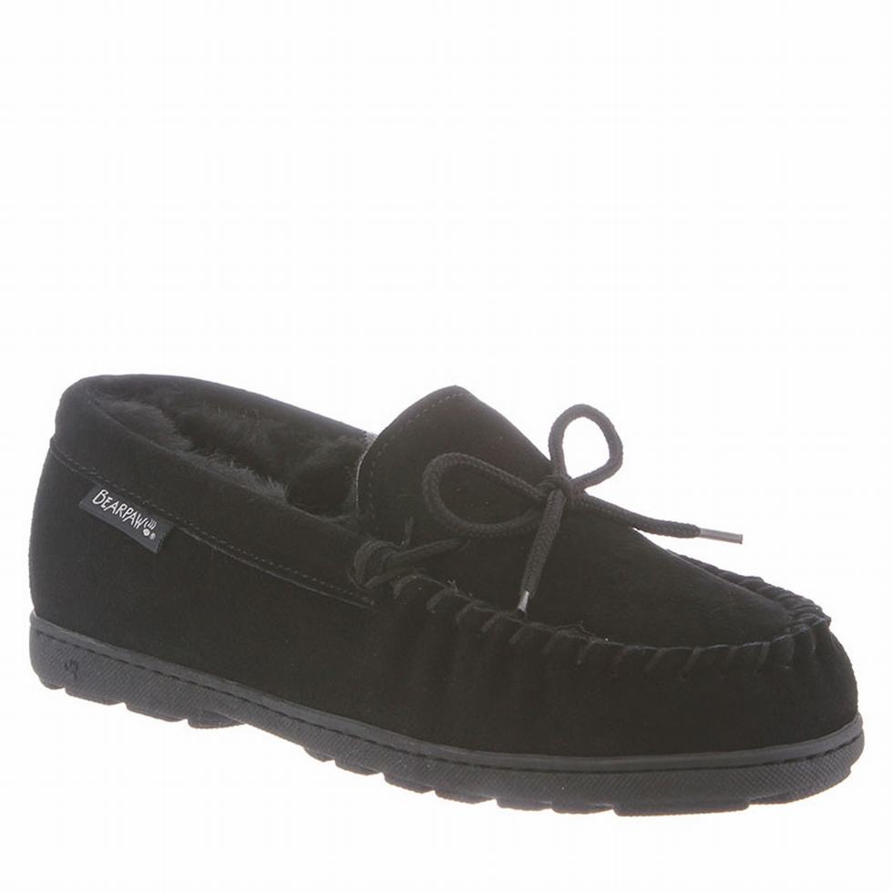 Pantuflas Bearpaw Mindy Mujer Negras | DWI4030ZA