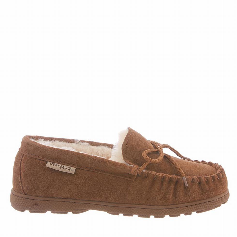 Pantuflas Bearpaw Mindy Wide Mujer Marrones | MXX591DJ