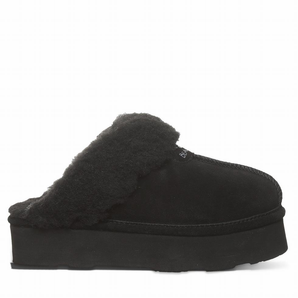 Pantuflas Bearpaw Retro Loki Mujer Negras | AVC6078QR