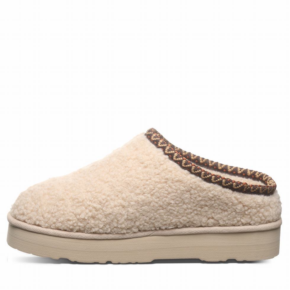 Pantuflas Bearpaw Snuggle Martis Mujer Beige | YOS5081ZP