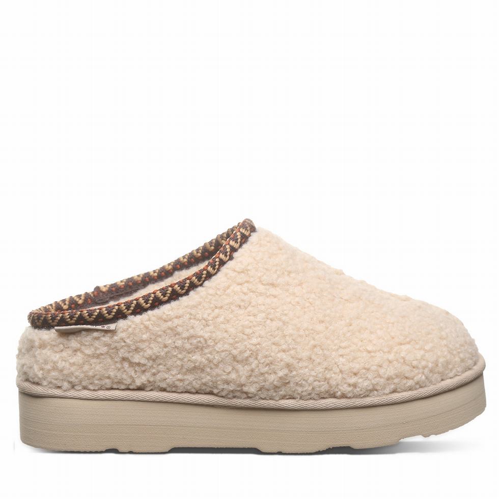 Pantuflas Bearpaw Snuggle Martis Mujer Beige | YOS5081ZP