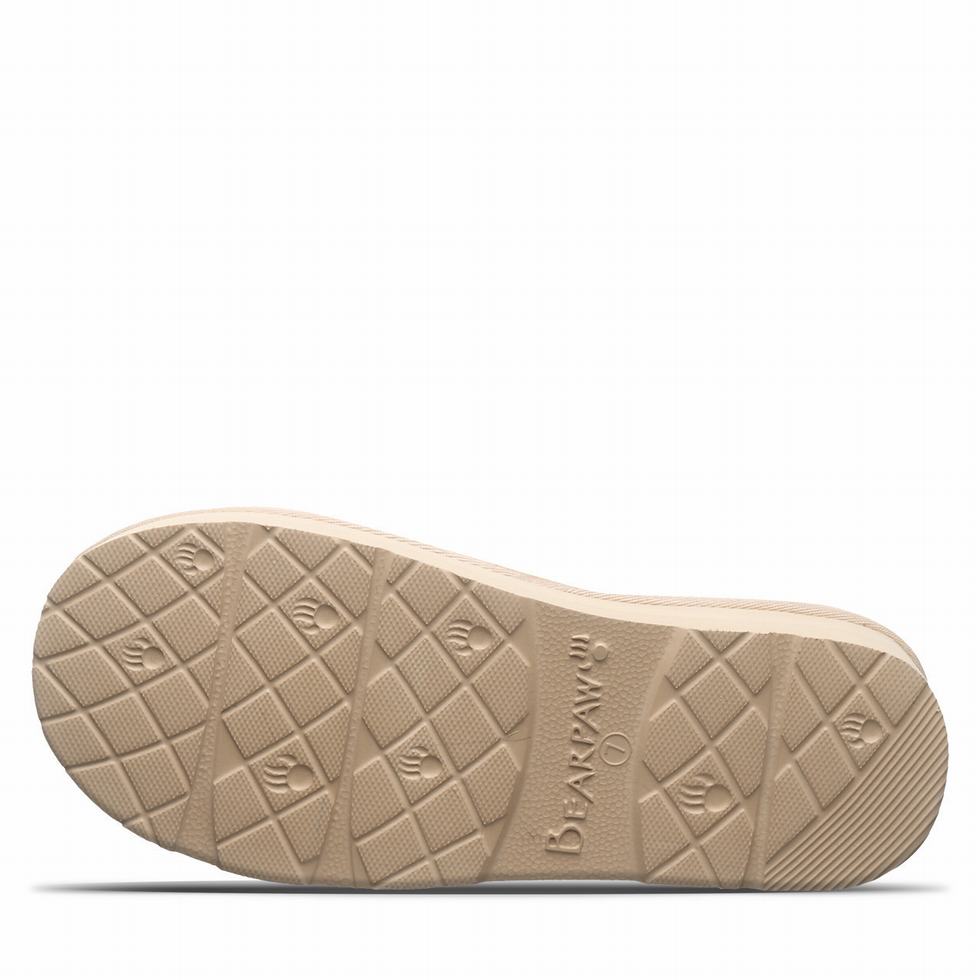 Pantuflas Bearpaw Snuggle Martis Mujer Beige | YOS5081ZP