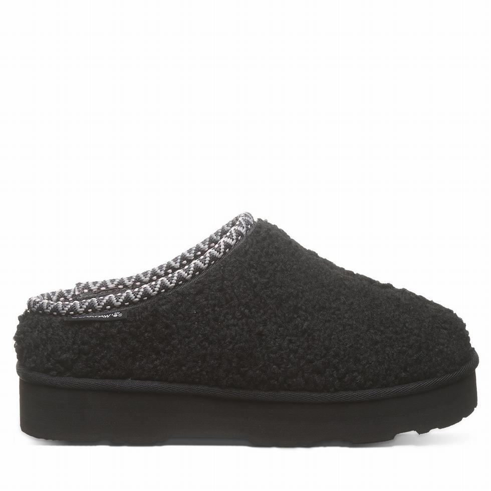 Pantuflas Bearpaw Snuggle Martis Mujer Negras | YBE4921TY