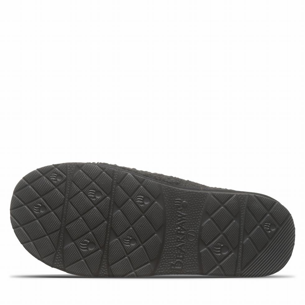 Pantuflas Bearpaw Snuggle Martis Mujer Negras | YBE4921TY