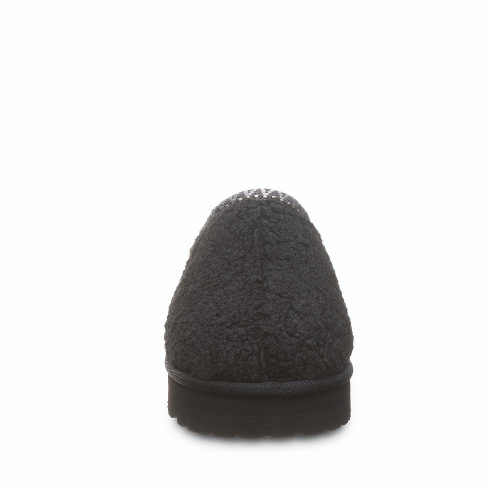 Pantuflas Bearpaw Snuggle Martis Mujer Negras | YBE4921TY