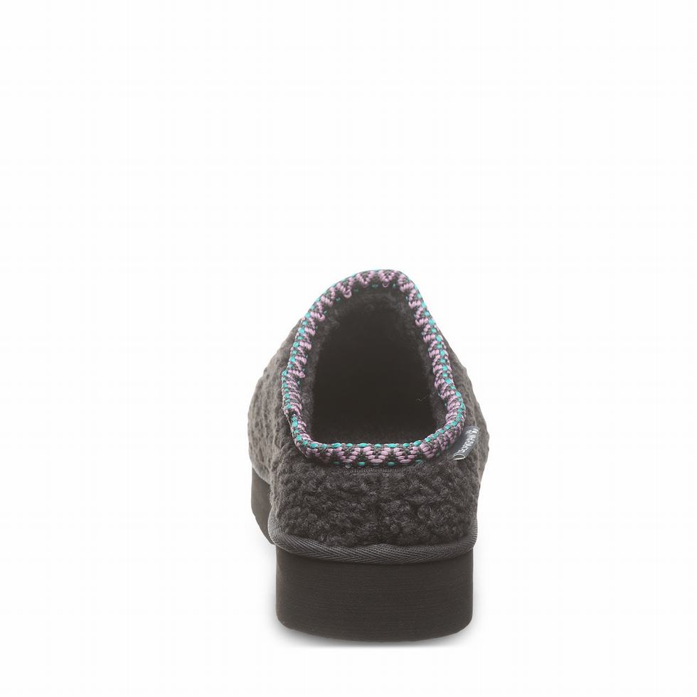 Pantuflas Bearpaw Snuggle Martis Mujer Negras | UYM5622JE