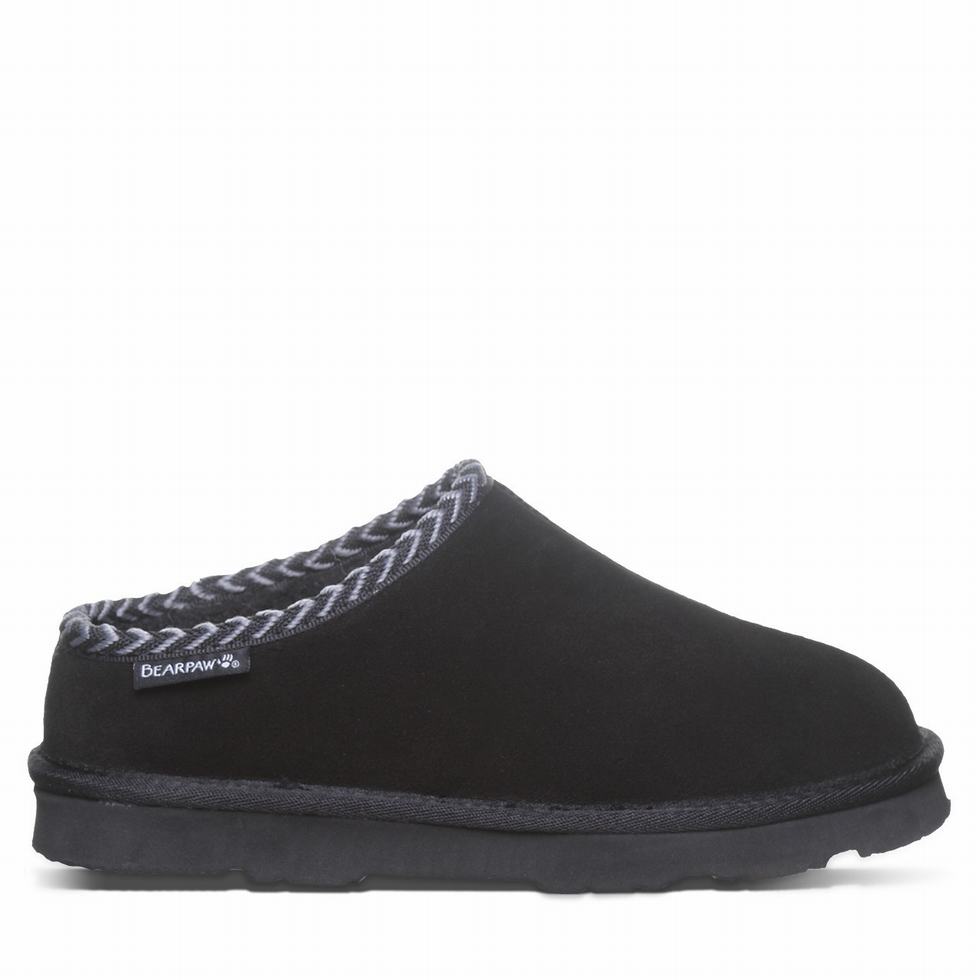 Pantuflas Bearpaw Tabitha Mujer Negras | IVN4745DU