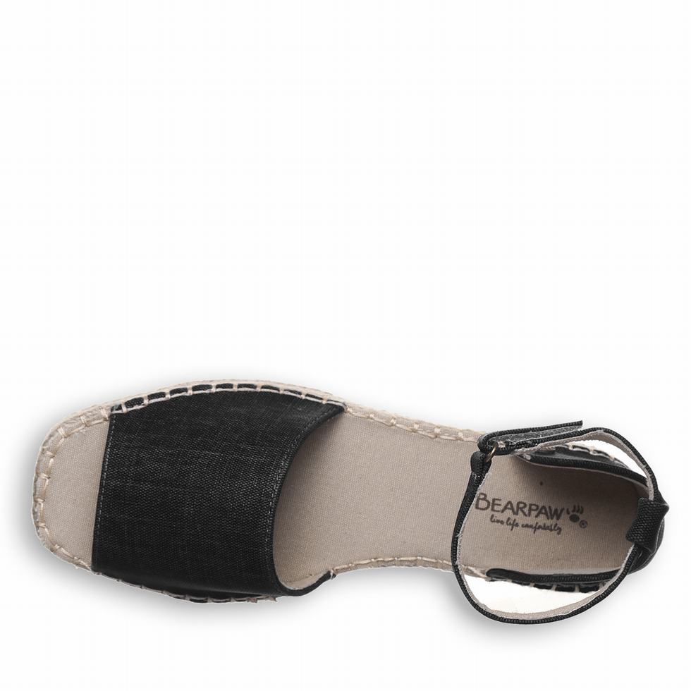 Sandalias Bearpaw Affogato Mujer Negras | KSL8737AW