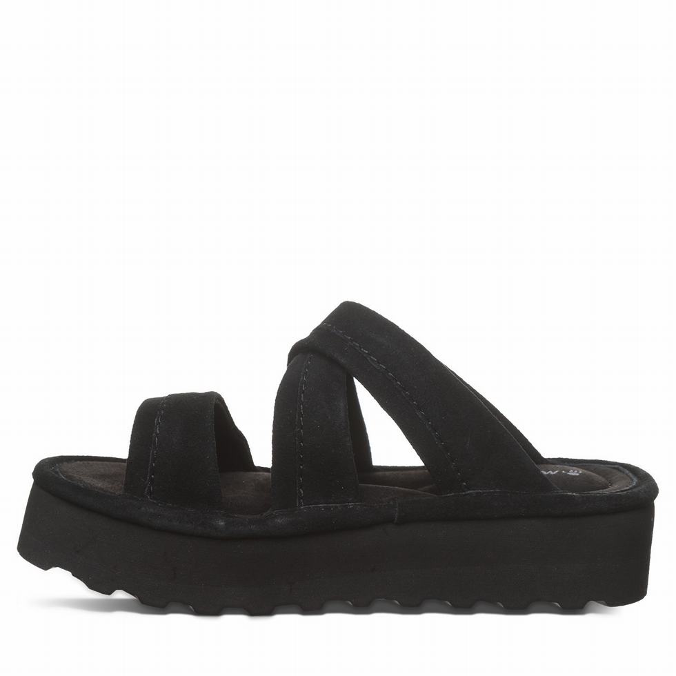 Sandalias Bearpaw Altitude Mujer Negras | ZZH1018SY