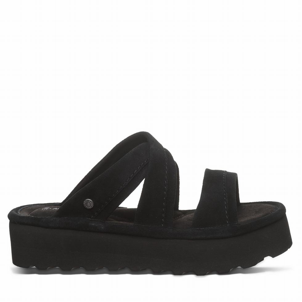 Sandalias Bearpaw Altitude Mujer Negras | ZZH1018SY