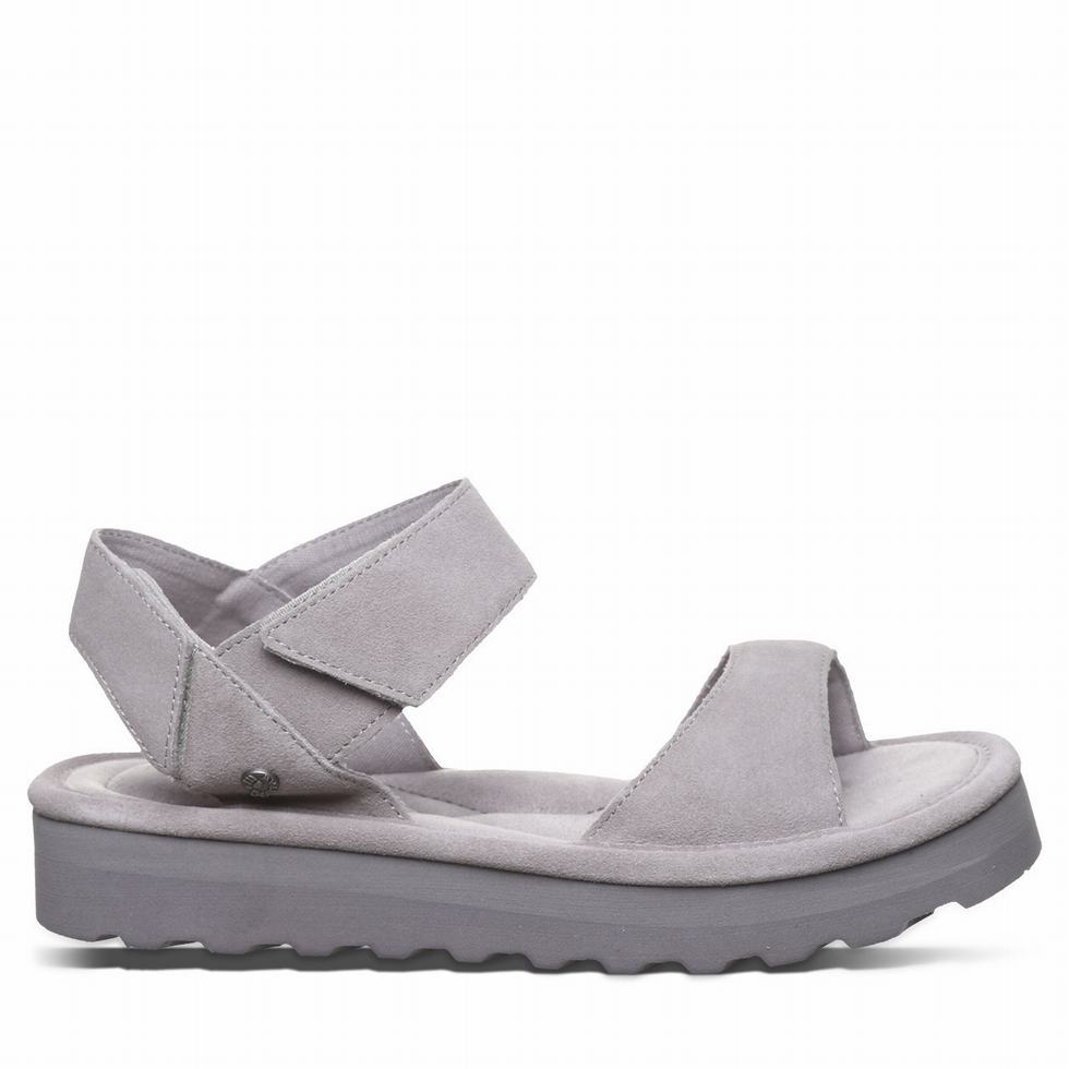 Sandalias Bearpaw Crest Mujer Gris | UCU5084RO