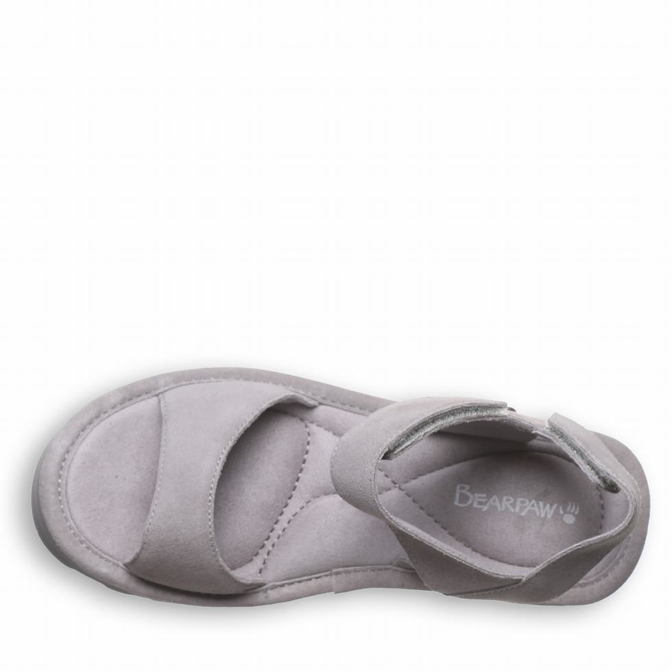 Sandalias Bearpaw Crest Mujer Gris | UCU5084RO