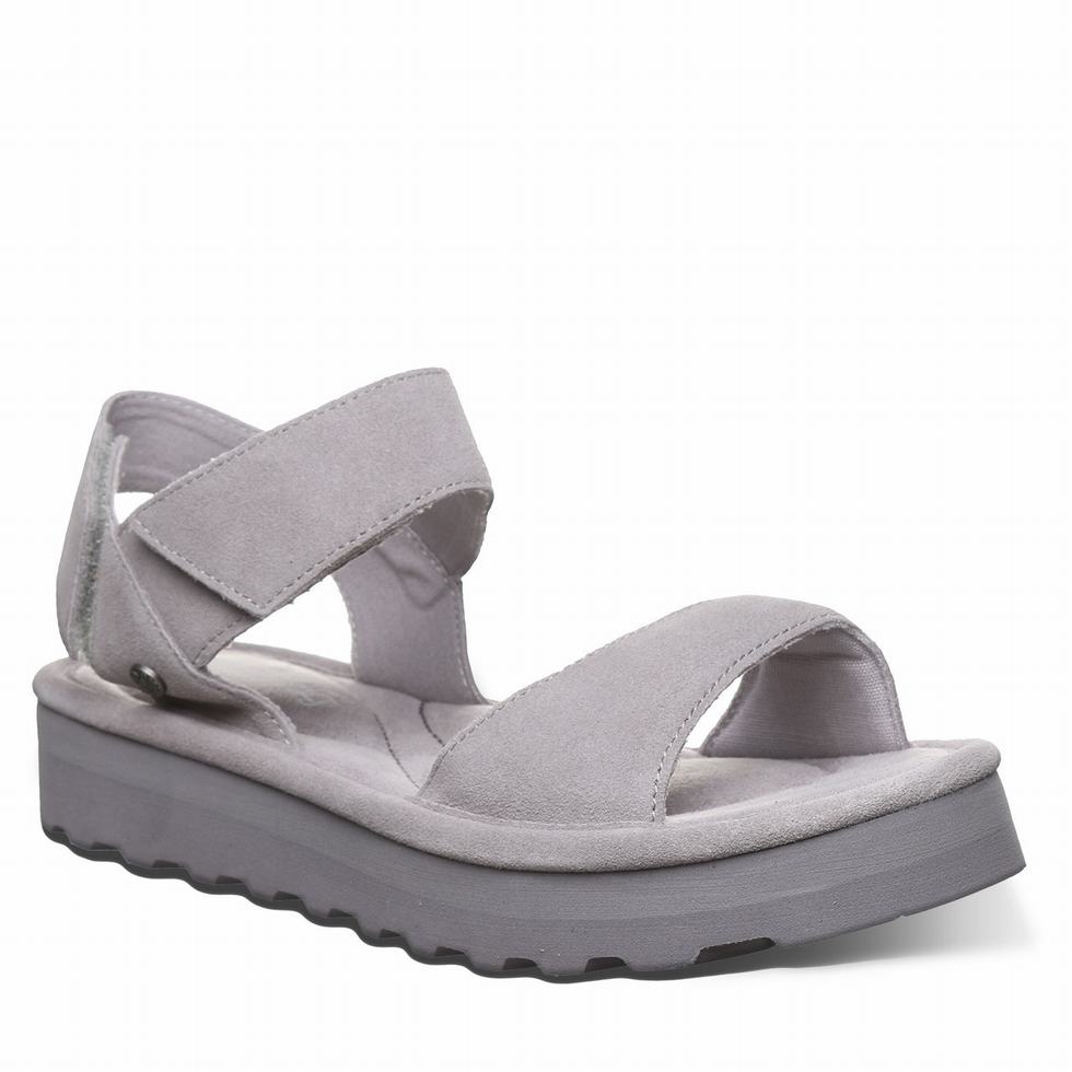 Sandalias Bearpaw Crest Mujer Gris | UCU5084RO