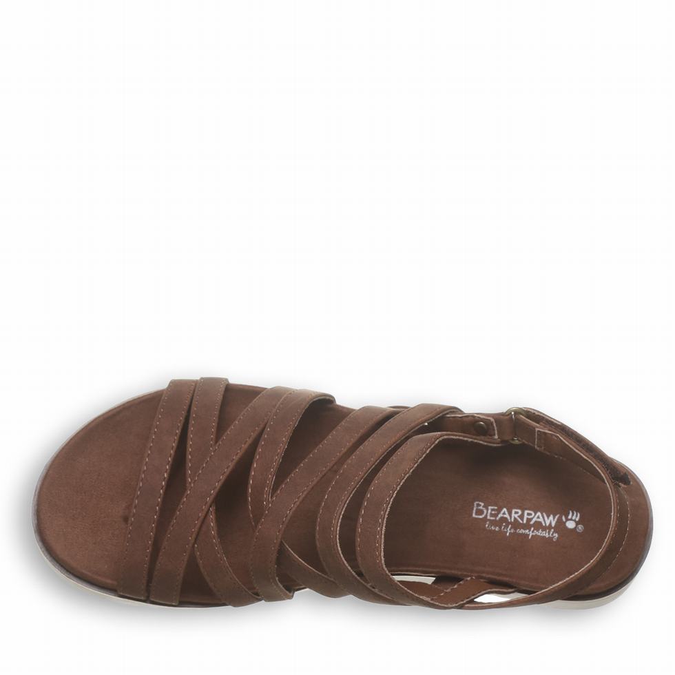 Sandalias Bearpaw Crete Mujer Marrones | GZI9541GP