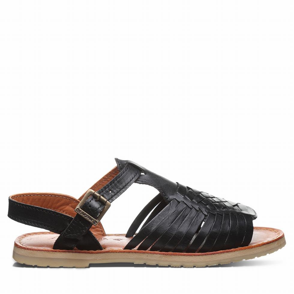 Sandalias Bearpaw Gloria Mujer Negras | MNZ9518TZ