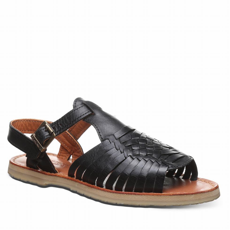 Sandalias Bearpaw Gloria Mujer Negras | MNZ9518TZ