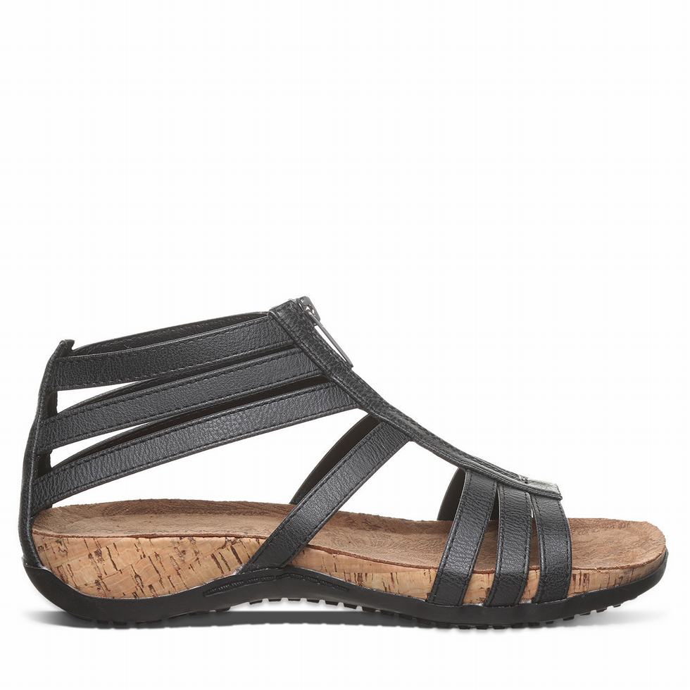 Sandalias Bearpaw Layla II Mujer Negras | NRT3015WI