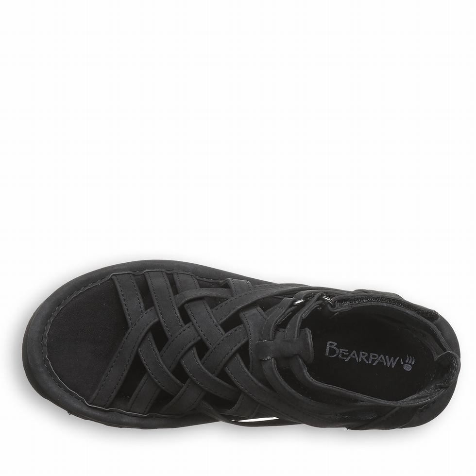 Sandalias Bearpaw Prominence Mujer Negras | OWG9030OV