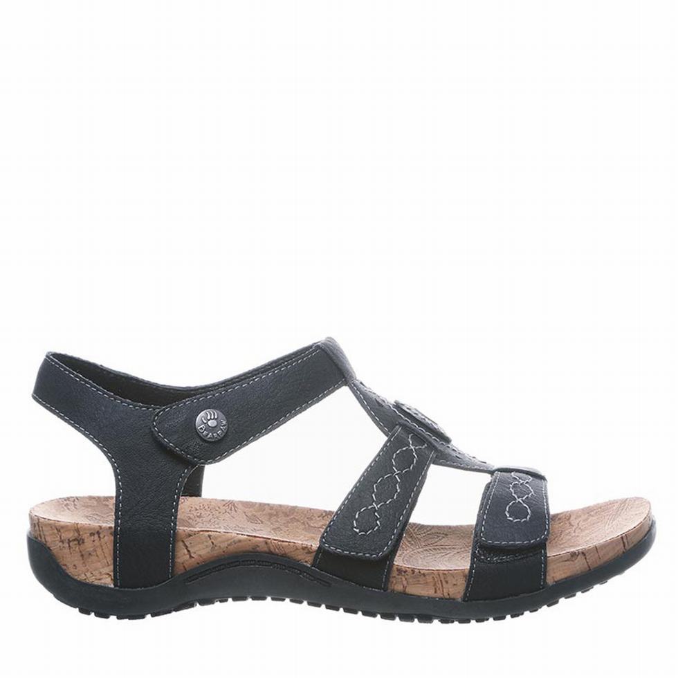 Sandalias Bearpaw Ridley II Mujer Negras | GDP7748DE