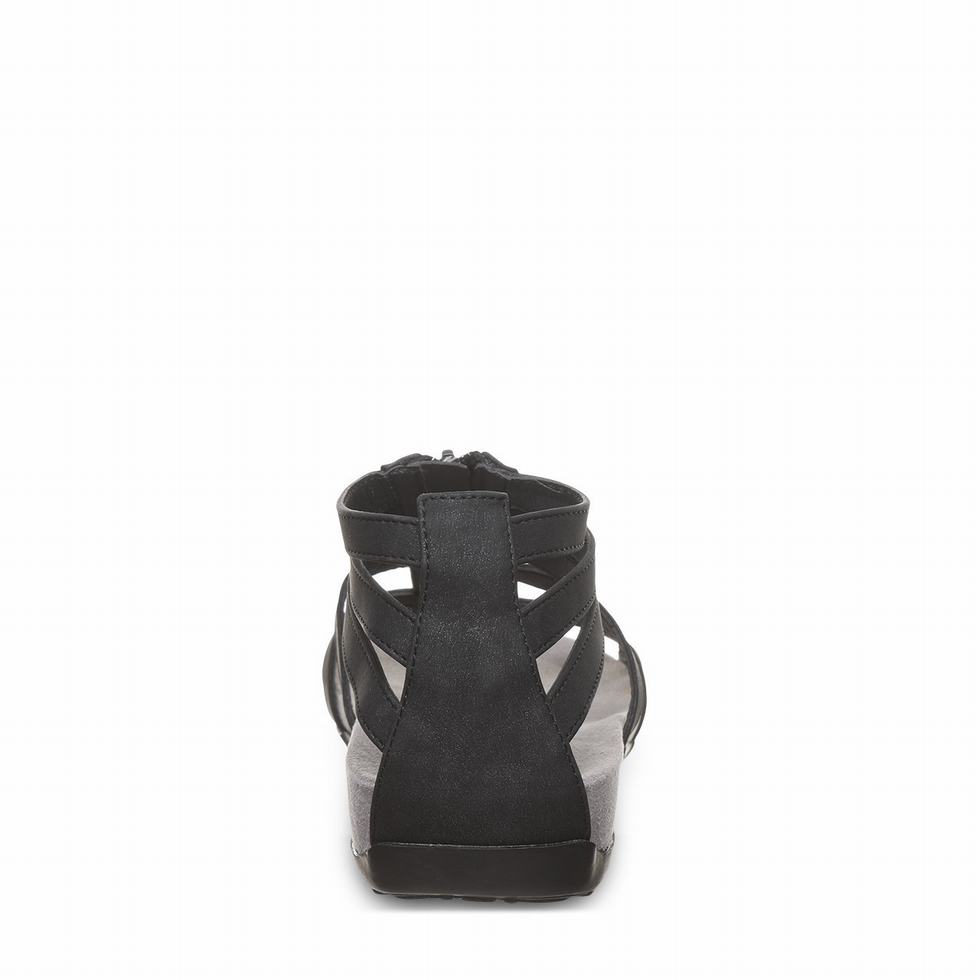 Sandalias Bearpaw Ronda Mujer Negras | BNL2753YI