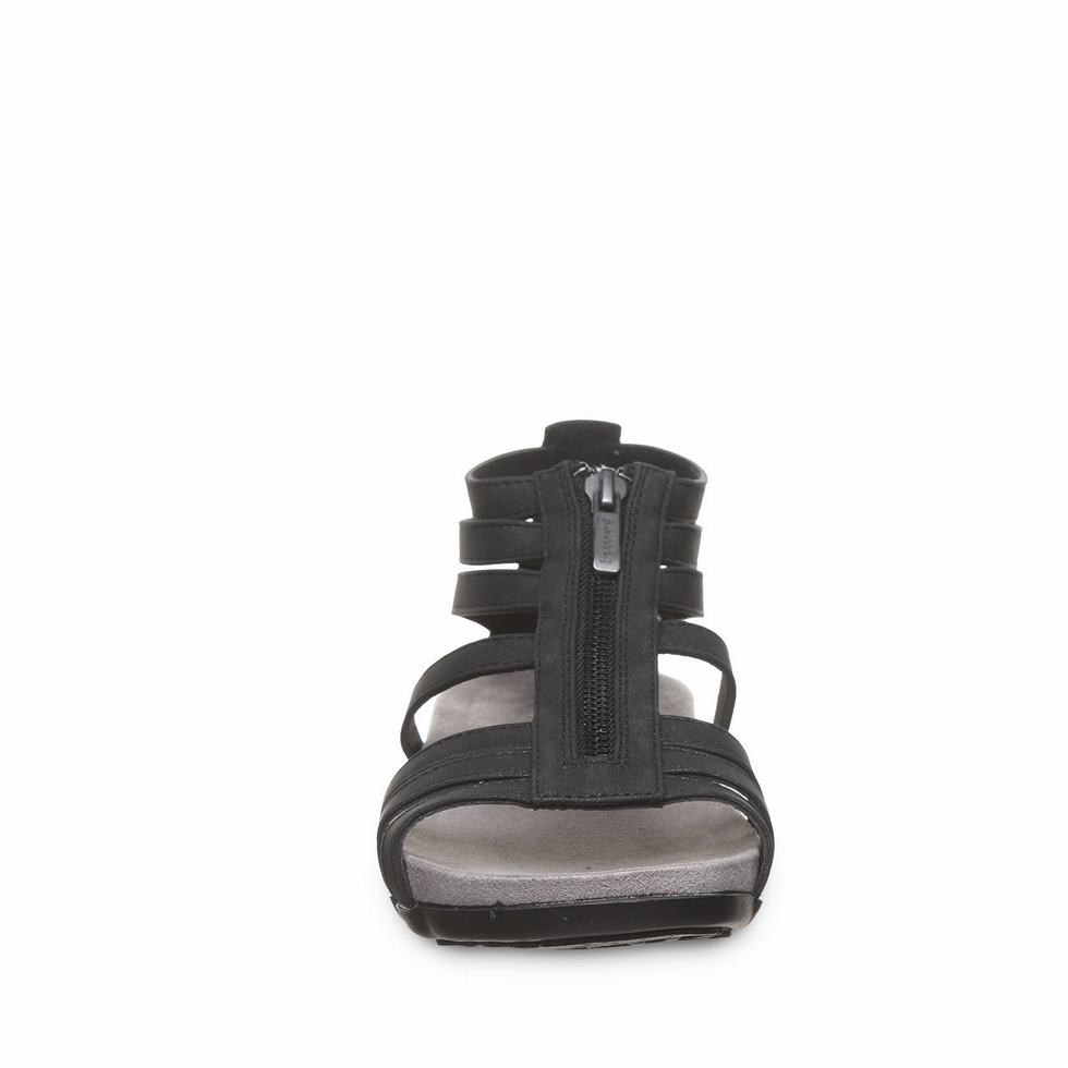 Sandalias Bearpaw Ronda Mujer Negras | BNL2753YI