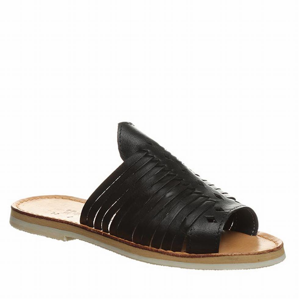 Sandalias Bearpaw Rosa Mujer Negras | WVP448YV