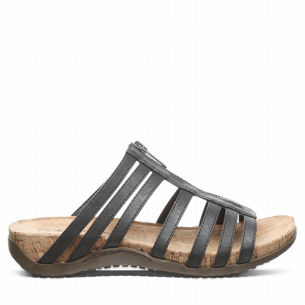 Sandalias Bearpaw Sabrina Mujer Negras | ZXT6669OD