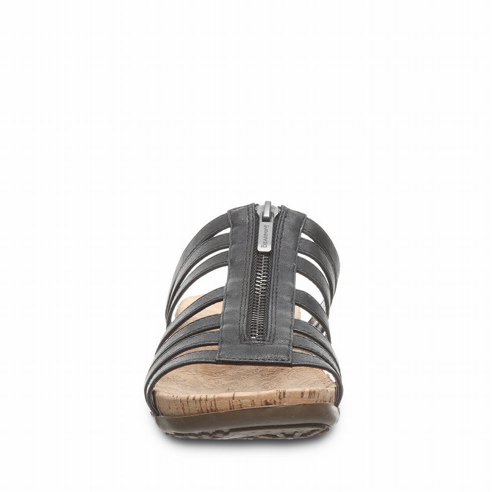 Sandalias Bearpaw Sabrina Mujer Negras | ZXT6669OD