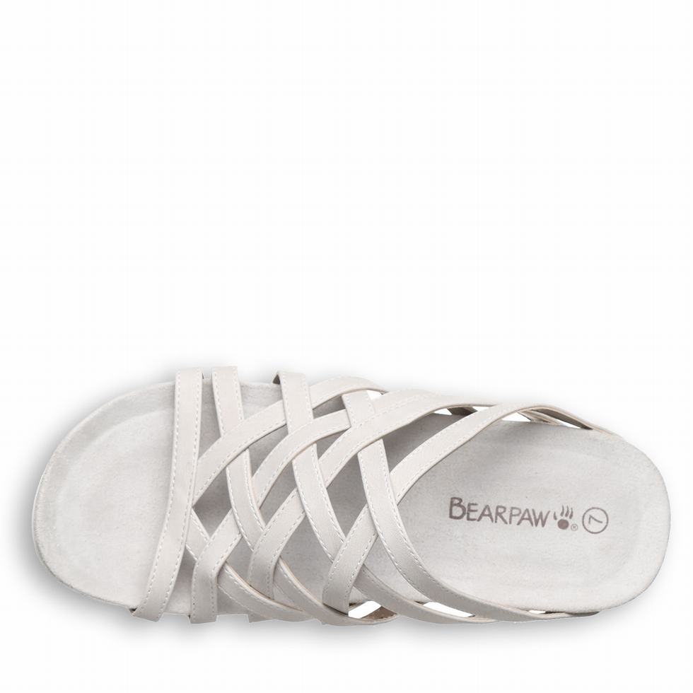 Sandalias Bearpaw Zinnia Mujer Blancas | JLT3547MG