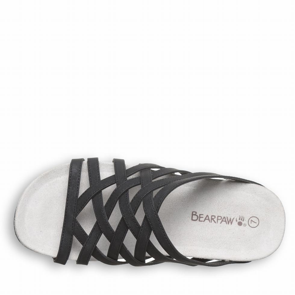 Sandalias Bearpaw Zinnia Mujer Negras | GMQ7113RE