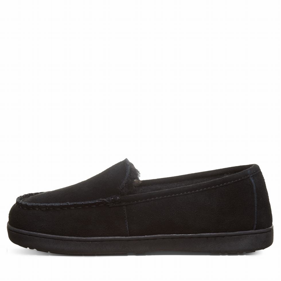 loafers Bearpaw Brian Hombre Negras | YUO6069LA