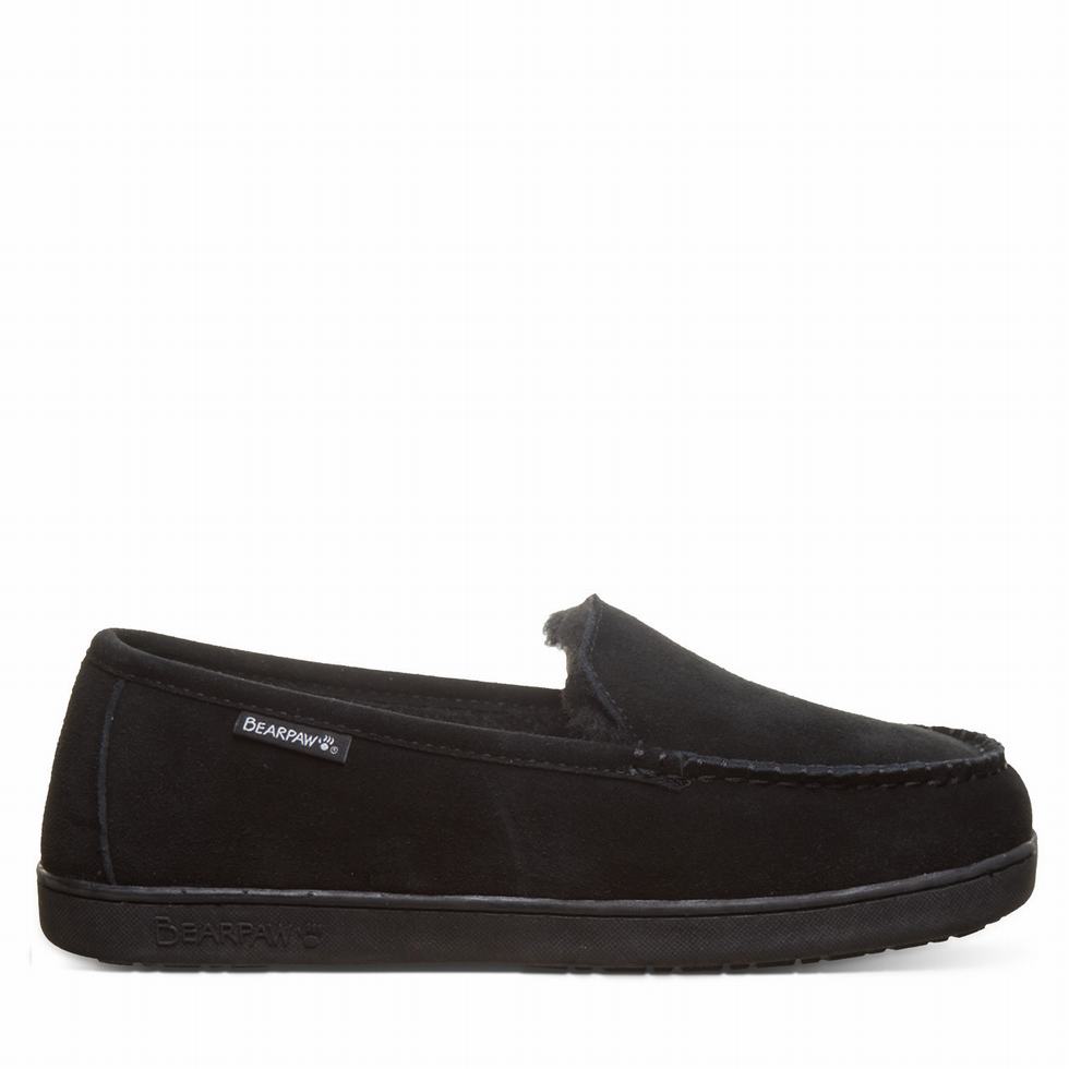 loafers Bearpaw Brian Hombre Negras | YUO6069LA