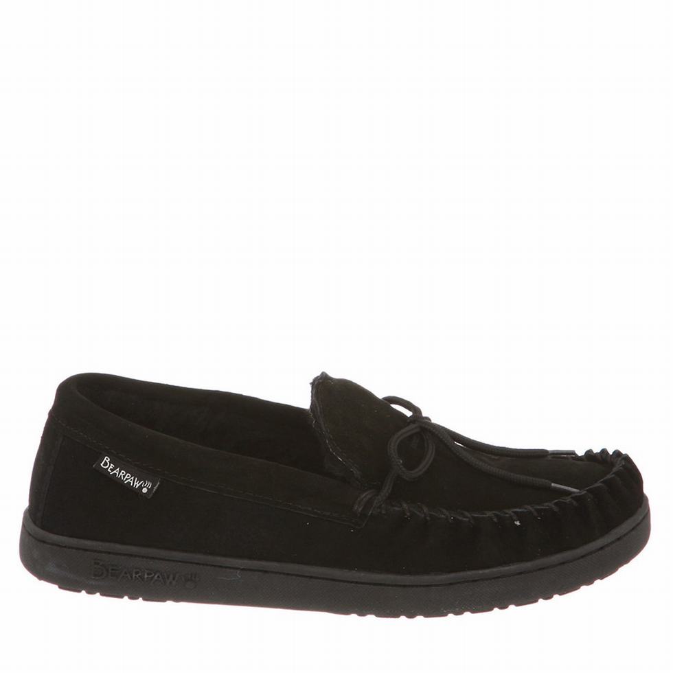 loafers Bearpaw Moc II Hombre Negras | QPD8478EX