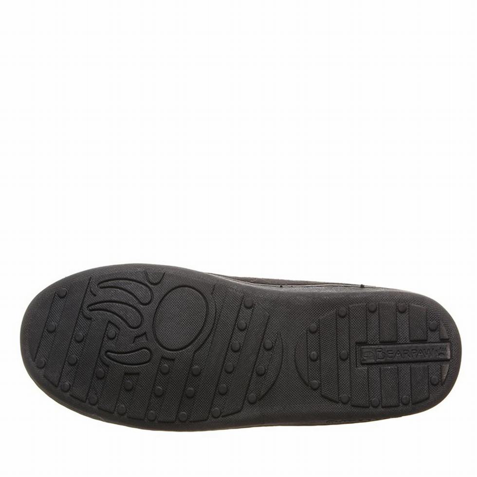 loafers Bearpaw Moc II Wide Hombre Negras | JTY7031BQ